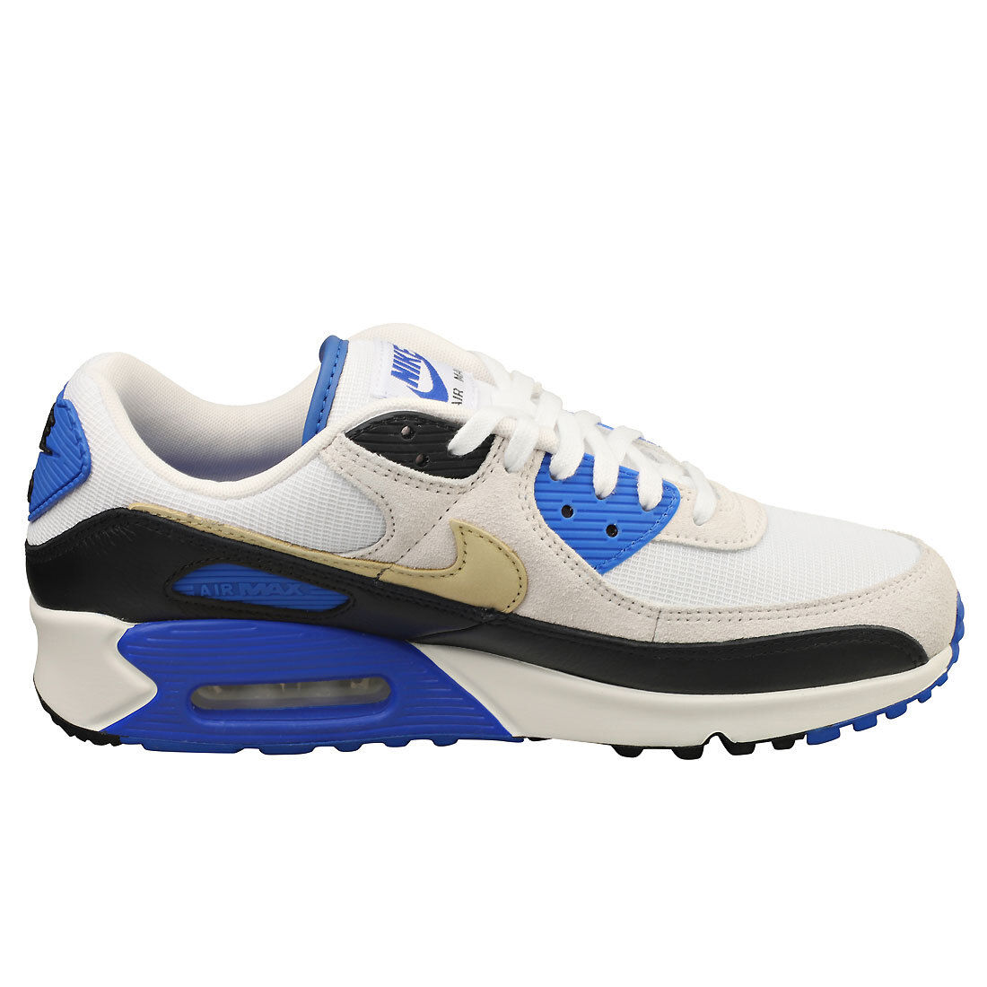 Nike Air Max 90 Premium Herren White Blue Sneaker | eBay
