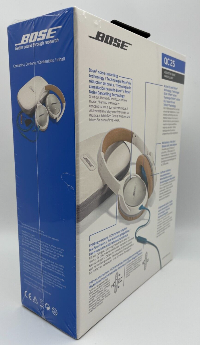NEW BOSE QuietComfort 25 Acoustic Wired Headphones QC 25 NEW BOSE QuietComfort 25 Acoustic Wired Headphones QC 25