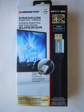 Monster Cable 6 ft. Premium HDMI Cable with Ethernet 4K Ultra HD -24K