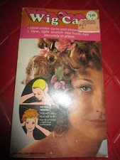 NIP Vintage PINK Nylon WIG CAP - Made In USA - 1960's