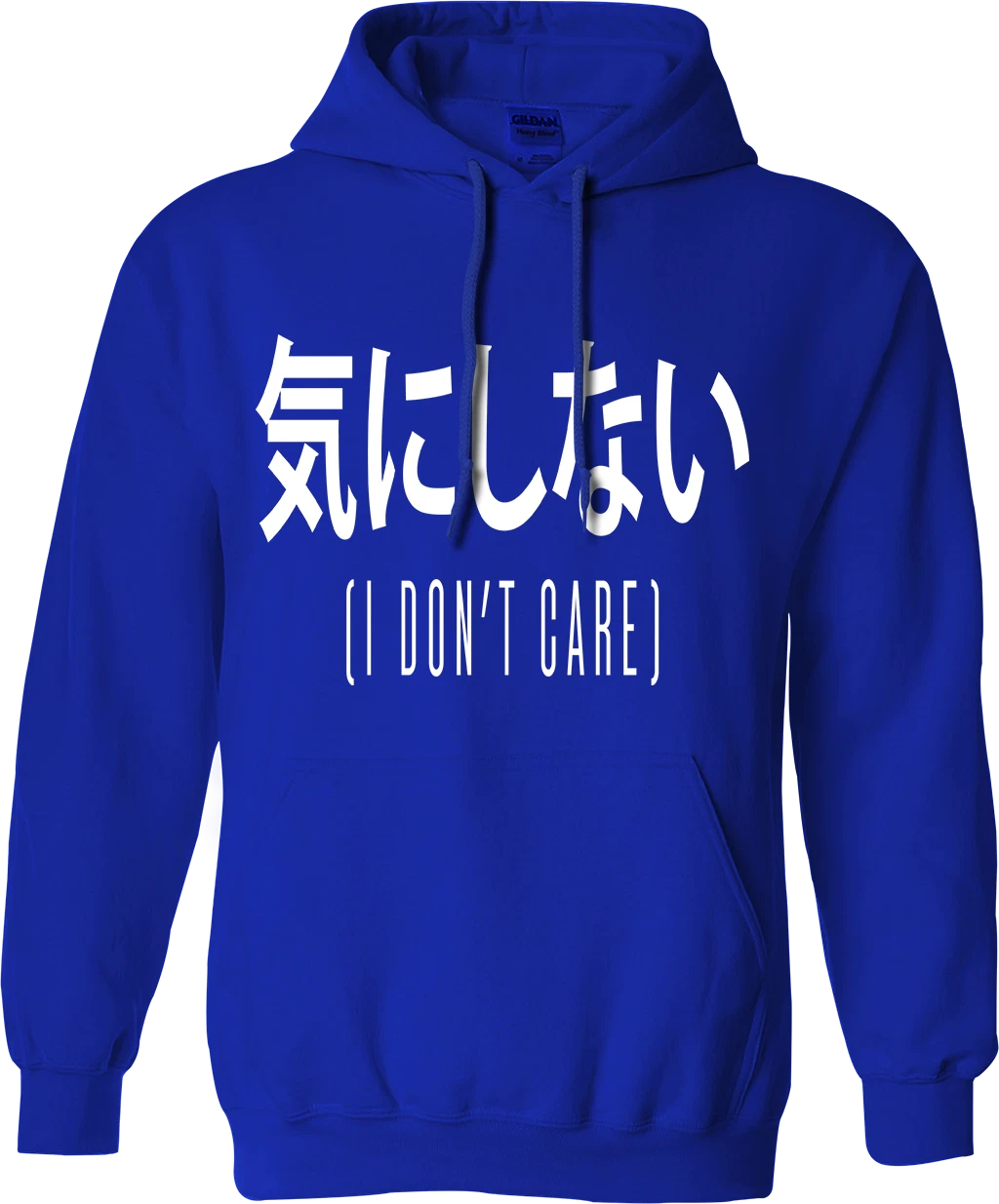 RHUDE Felpa con cappuccio scrittura cinese I Don't Care slogan divertente scherzo retrò adulto regalo top