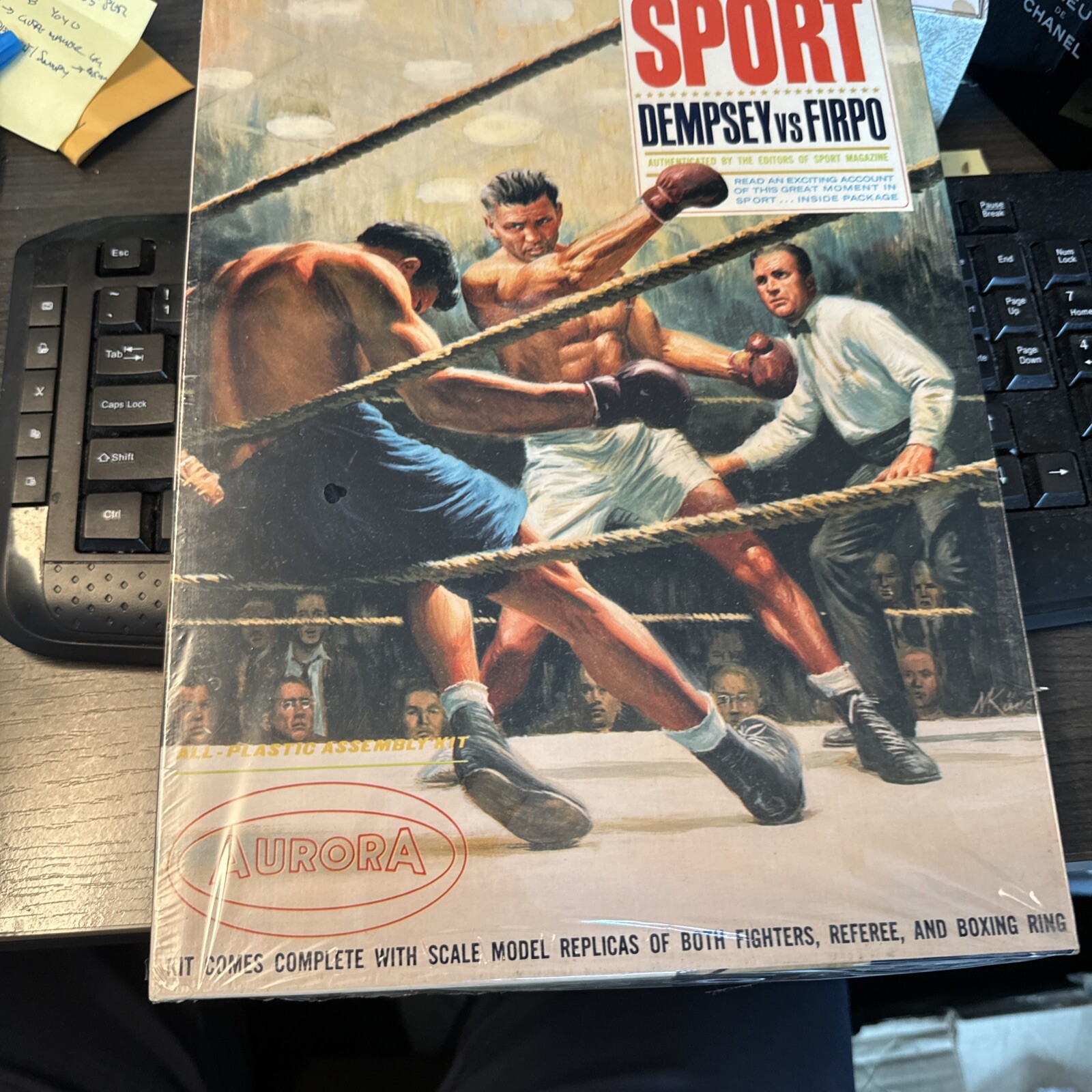 1965 Aurora #861-198 Dempsey VS Firpo Great Moments Sport Boxing Model ...