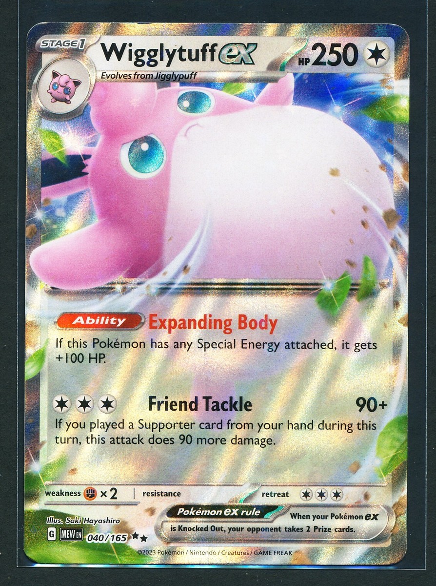Wigglytuff ex 040/165 Double Rare Holo Pokémon 2023 SV 151