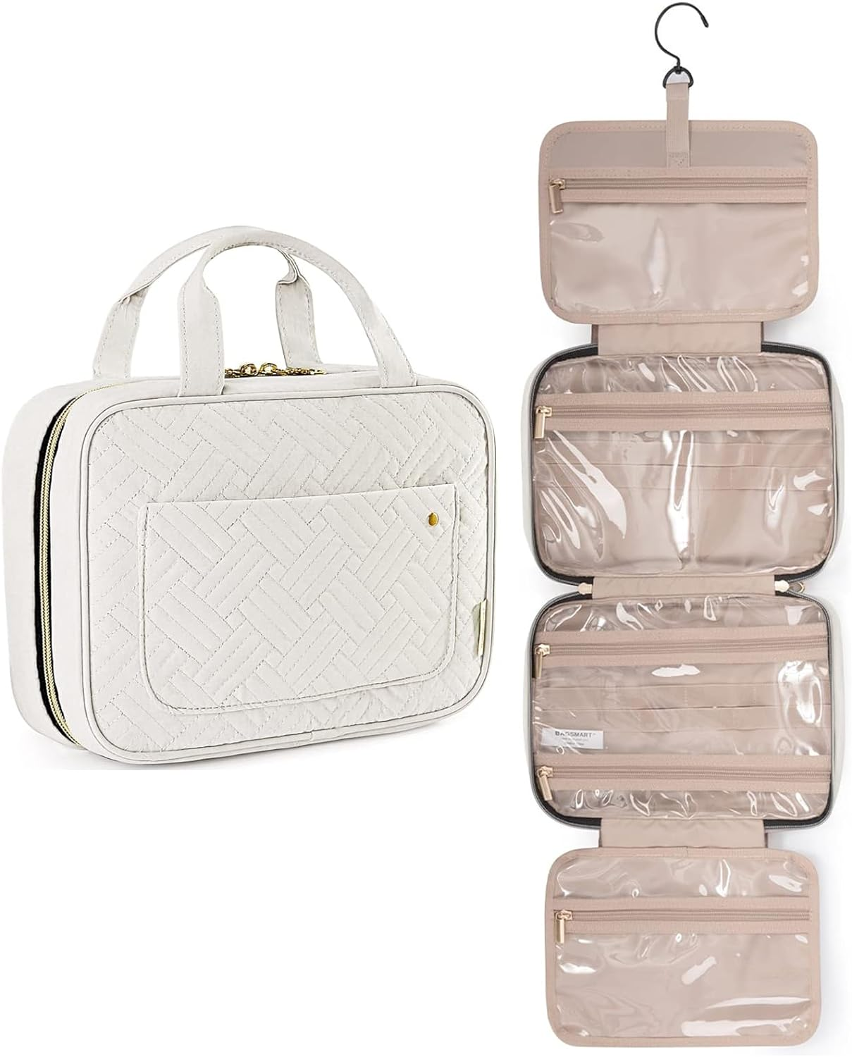 Hanging Water-Resistant Travel Toiletry Bag for Makeup & Cosmetics  -image