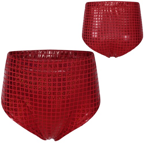 Kids Girls Panties Cheerleading Bottoms Workout Briefs Metallic Sportwear Big - Picture 42 of 58