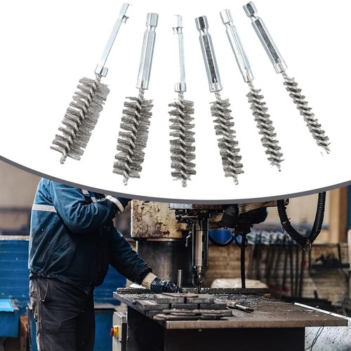 Pack de 6 brosses d'al??sage en acier inoxydable pour perceuse ?? percussion sol - Bild 6 von 12