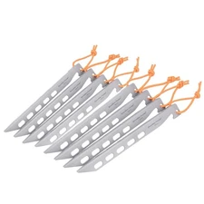 Boundless Voyage 8pcs/lot Titanium Tent Pegs 20CM Ultralight Camping V-Shaped...