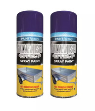 2X GALVANISED EFFECT SPRAY PAINT REPAIR PROTECT METAL ANTI CORROSIVE COAT 400ML