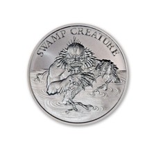 Swamp Creature - Ingatlio Mint - Collectible 1 Troy Oz .999 - Fine Silver Round  84.99 per troy oz