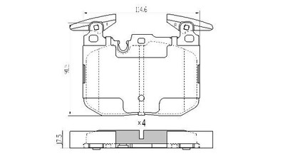 Brake Pad Set, disc brake FREMAX FBP-1889