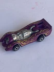 Hot Wheels Redline Jet Threat 1970 Purple Yellow Flames Diecast Car Hong Kong
