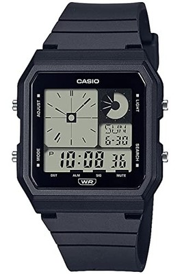 Casio LF-20W-1AJF Digital Analog Schwarz Weltzeit Uhr Japan Neu