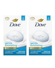 Dove Beauty Bar Gentle Exfoliating 12.Bars - More Moisturizing Bundle Deal