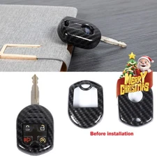 Key Fob Cover Skin Case Shell Protector for Ford F150 Raptor 09-14 Carbon Fiber