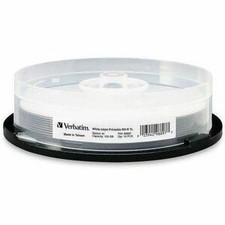 Verbatim BD-R XL 100GB 4X White Inkjet/Hub Printable - 10pk Spindle