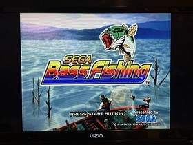 Sega Dreamcast Bass Fishing 1999 Complete with Manual. Working Game Tested