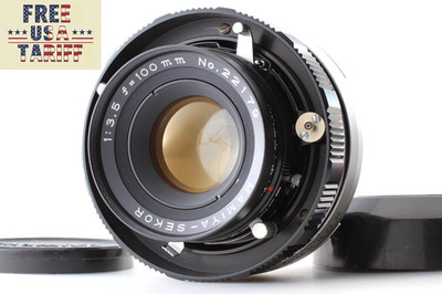 Black Late [N MINT] Mamiya Sekor 100mm F3.5 Lens Universal Press