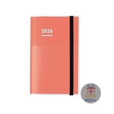 KOKUYO Jibun Techo 2026 A5 Slim Planner Red Monthly Weekly Diary New