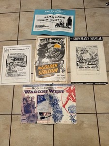 Vintage Western Movie Press Manual Advertising Booklets 1950’s 5 Total