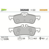 Valeo 302040 Bremsbelagsatz FüR Mini R50 R53 R52 R56