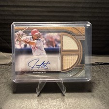 2025 Topps Museum Juan Gonzalez Signature Dual Jersey Auto Bat Sapphire #/25