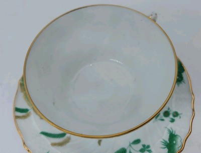 Ginori 1735 Oro Di Doccia Giada Tea Cup & Saucer