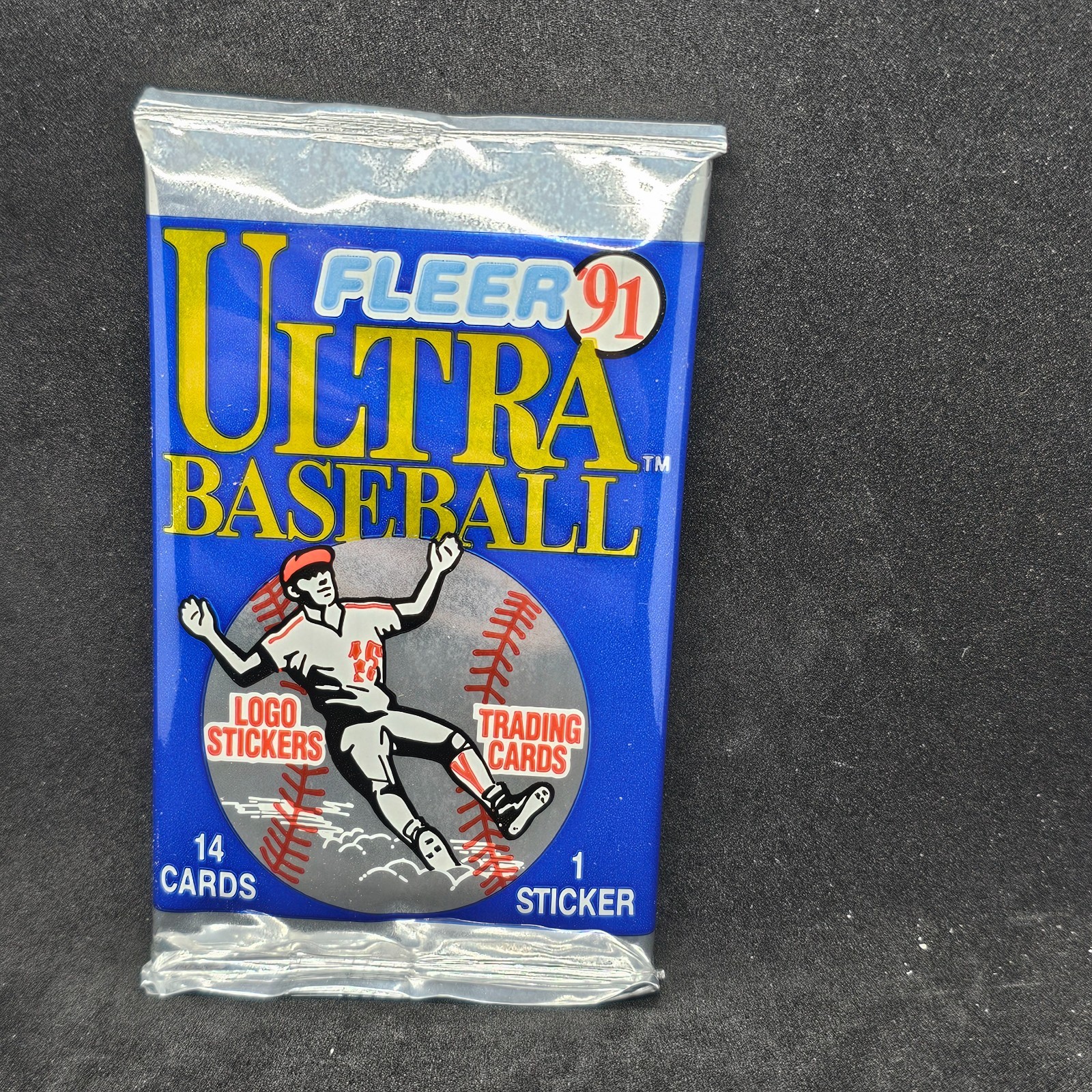 1991 Fleer Ultra Baseball: Foil pack, fourteen cards + sticker