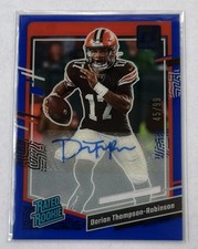 2023 Panini Clearly Blue Autograph (RC) Dorian Thompson-Robinson /99 #60