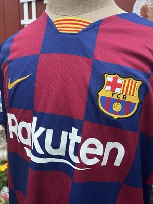 Nike FC Barcelonaユニフォーム　LL (XL) Nike FC Barcelona Jersey Men's 2XL 2019 2020 Home Replica Jersey