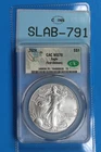 2024 SILVER AMERICAN EAGLE CAC MS70 FIRST  1oz 999 SILVER BULLION SLAB-791