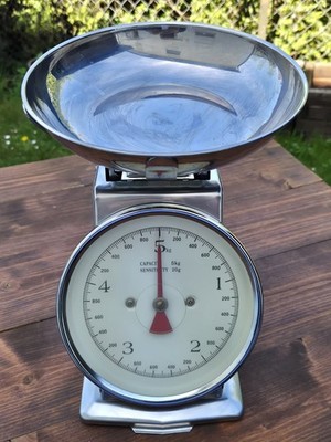 Vintage Küchenwaage 5kg mechanisch Metall Retro Haushaltswaage