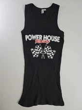 Power House Racing Tank Top Black Womens Large District Threads NWOT