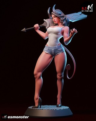 Sexy Malevola Urban Fantasy Striking Horned Demoness Powerful Statue Pre Order