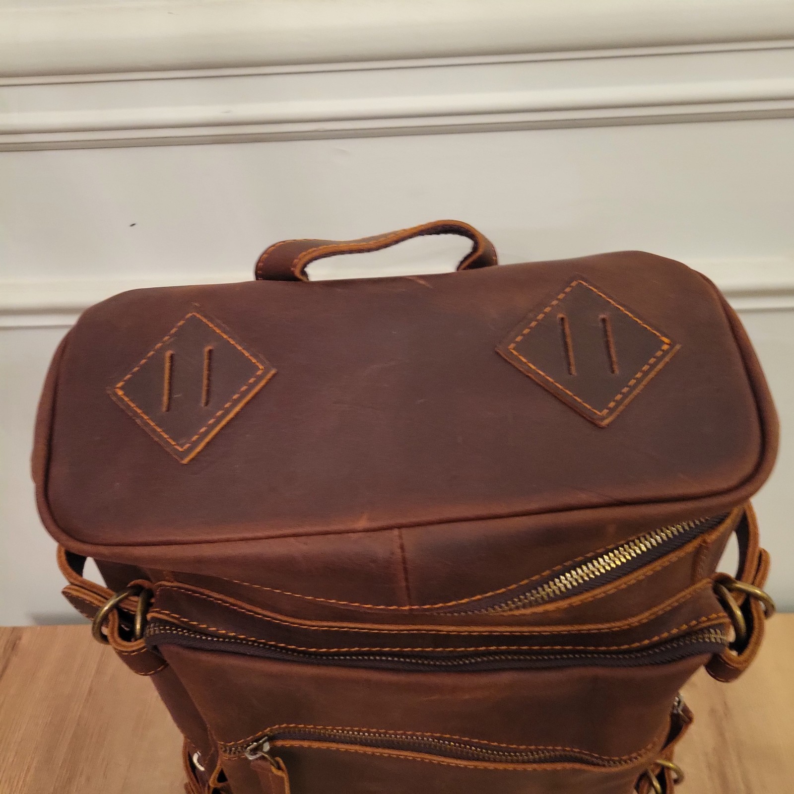 Leather Backpack - image 8