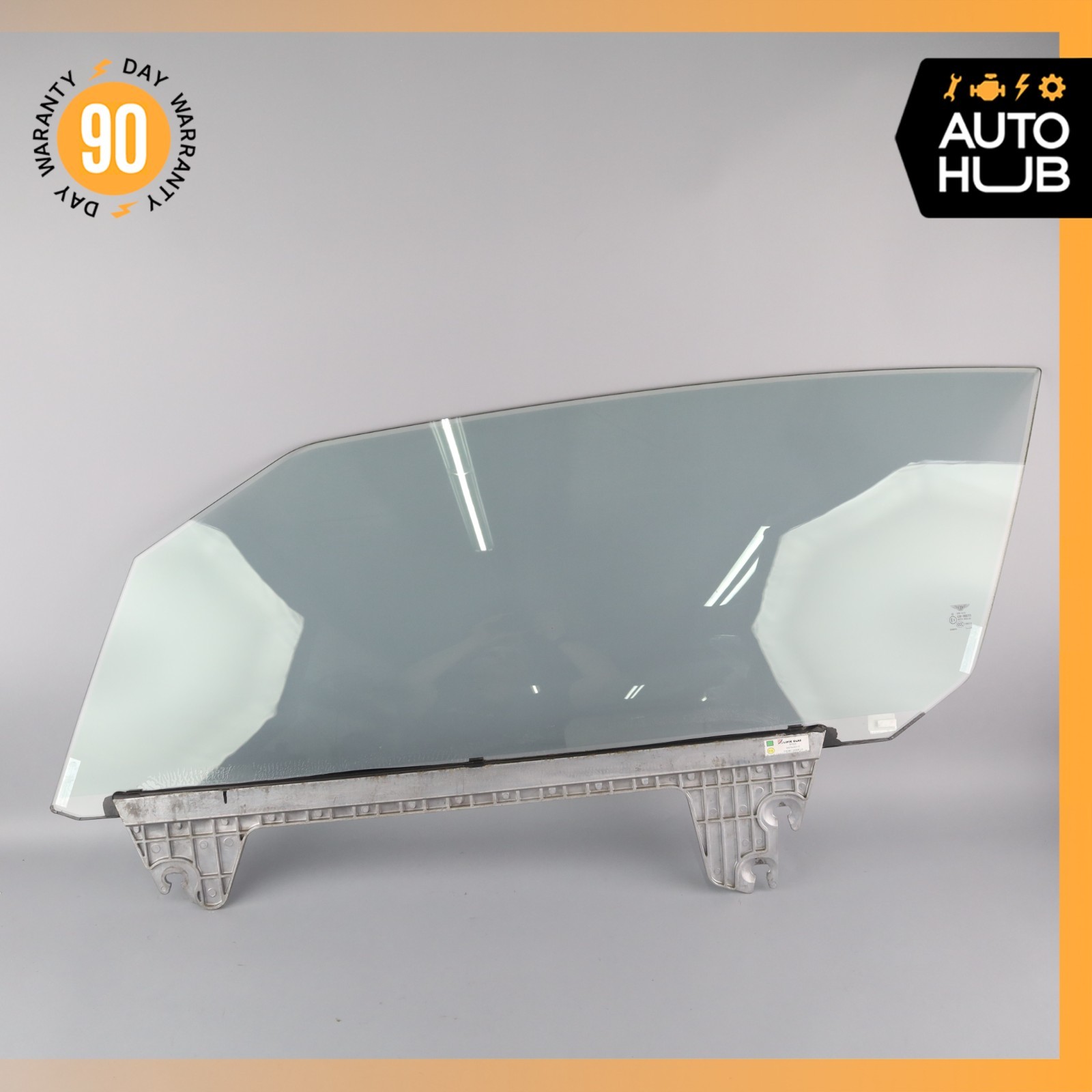07-18 Bentley Continental GTC Front Left Door Window Glass 3W7845021F OEM 49k