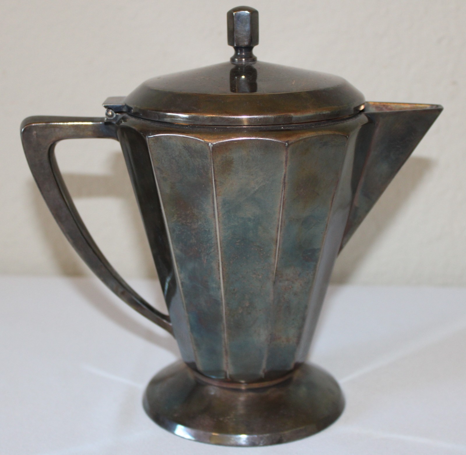 Antique Art Deco Silverplate Coffee Pot Art Krupp Berndorf Vintage 70cl