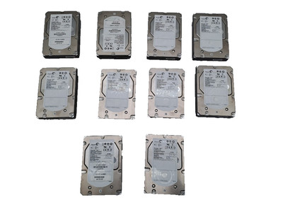 Lot of 10 SAS-Seagate 600GB 15K RPM 6Gb/s 3.5'' SAS ST3600057SS HDD Hard Drive