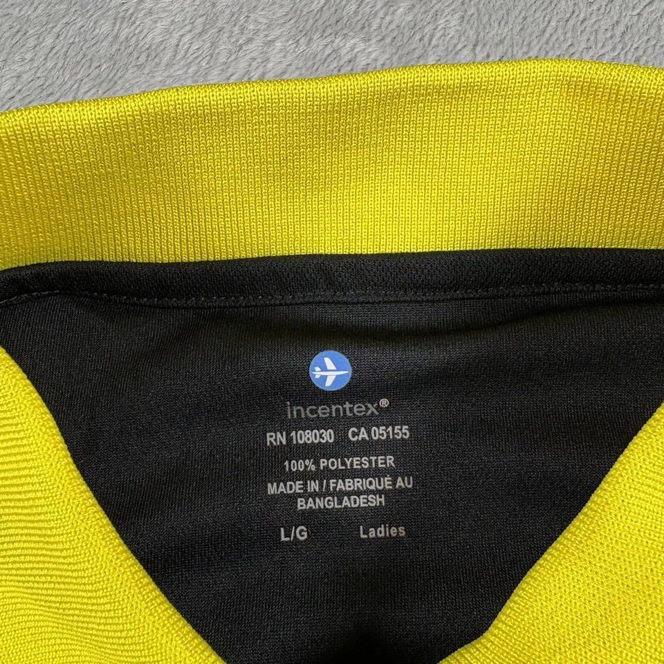 Spirit Airlines Women’s Large Black Embroidered Employee Polo Shirt NWT #3246 - Image 3 of 4