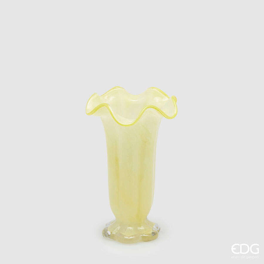 EDG Enzo De Gasperi EDG Enzo De Gasperi Vaso Campanula H 25 Cm D 16 Cm Yellow