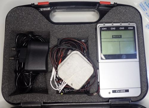 ISTIM Ev-906 Tens EMS 4 Channel Rechargeable Combo Machine Unit Muscle Back 24 - Picture 1 of 21