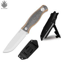 Kizer Polaris Fixed Knife AEB-L Blade Micarta & G10 Handle Survival 1100A1
