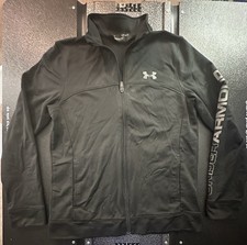 Youth Large YLG UA Under Armour Black Zip Up Jacket