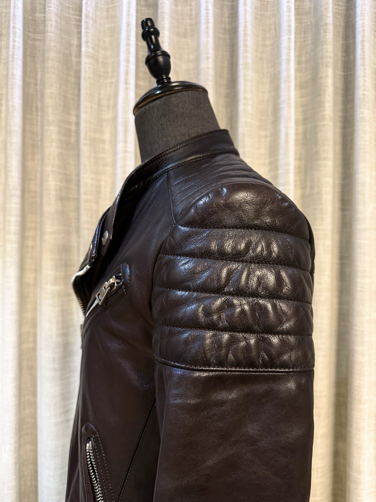 Tom Ford Genuine men’s leather jacket Biker Style RRP $9980 - EU48 image 9