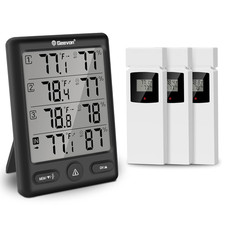 Indoor Outdoor Thermometer Wireless with 3 Remote Sensors, Digital Hygrometer Th