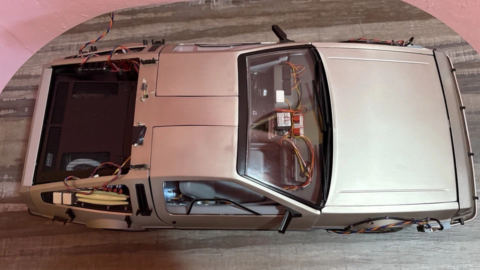 Modellauto 1:8 DeLorean DMC Eaglemoss Zurück in Die Zukunft - Bild 4 von 4