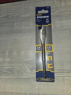 Irwin Tools 7/8'' x 6'' Speedbor Wood Boring Spade Drill Bit 88814 22.2mm
