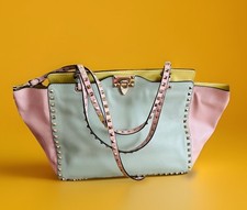 Tasche Valentino Garavani Rockstud Leder Tote Bag Multicolor