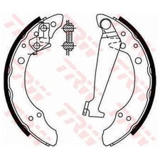 Bremsbackensatz hinten für Audi 100 C3 445 C4 4A2 4A5 80 B3 893 B4 8C5 | 239368