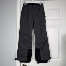 REI Boys Gray Ski Snowboard Winter Pants Size 10-12 Medium Adjustable Waist Warm