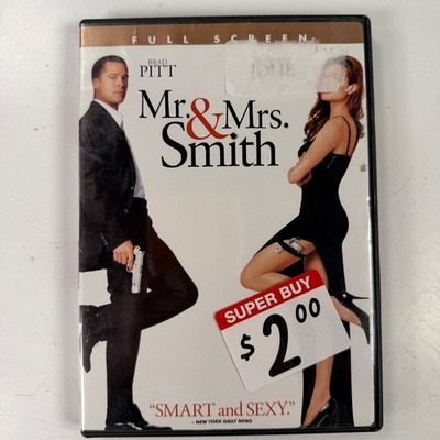 Mr. & Mrs. Smith DVD 2005 Full Screen Brad Pitt Angelina Jolie Doug Liman